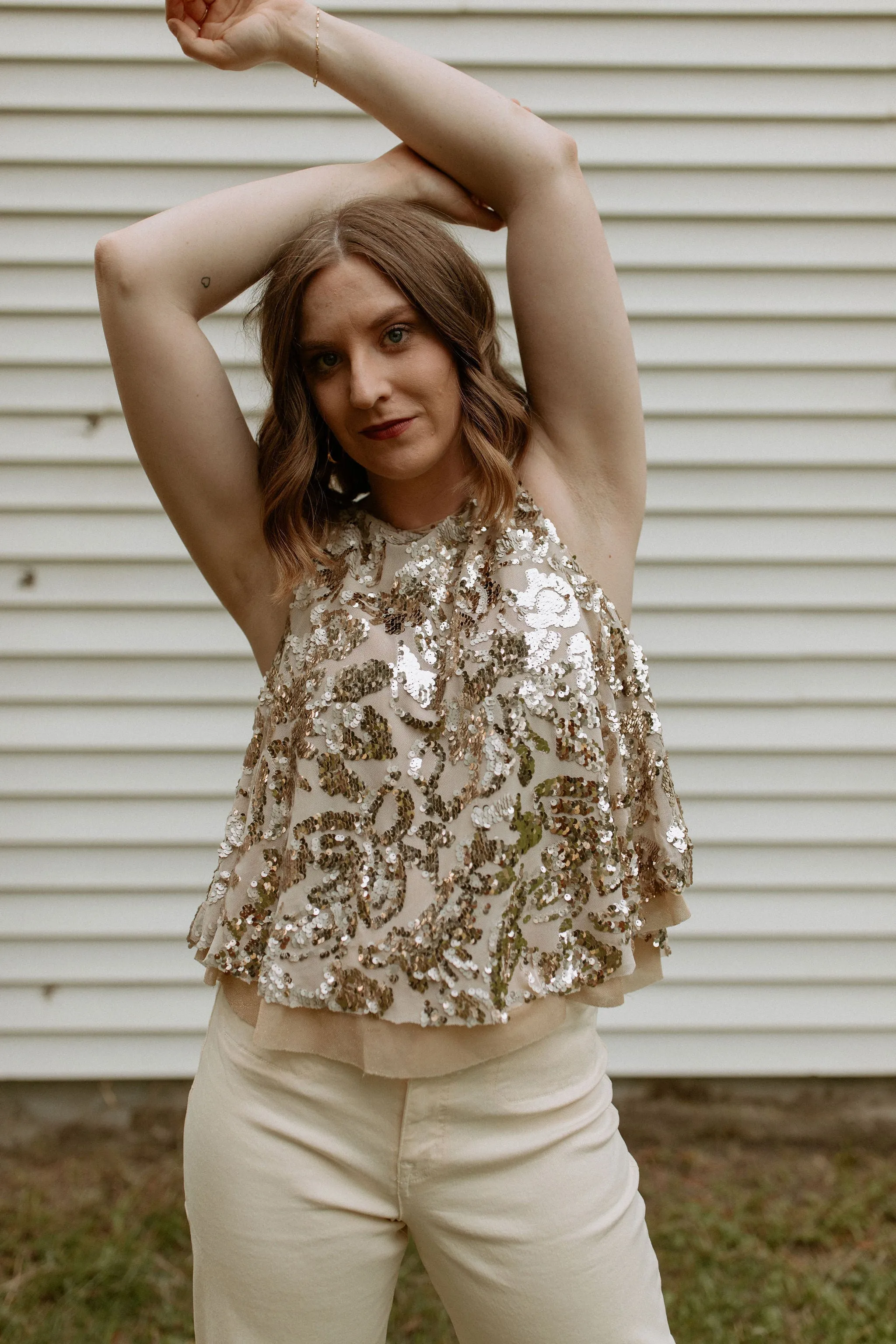 The Gemma High Waist Mod Sailor - Stone
